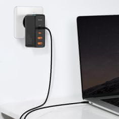 BASEUS GaN2 Pro USB USB-C QC PD hitri polnilec 100W črn