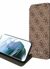 Guess GUBKS22MG4GFBR ovitek za Samsung Galaxy S22+ 5G, preklopni, rjav