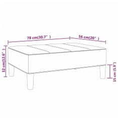 Vidaxl Stolček za noge vinsko rdeč 78x56x32 cm žamet