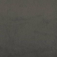 Vidaxl Vzmetnica z žepkasto vzmetjo temno siva 140x190x20 cm žamet