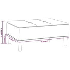 Vidaxl Stolček za noge svetlo siv 78x56x32 cm blago