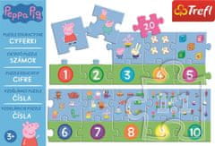 Trefl Puzzle Peppa Pig - Številke / 20 kosov