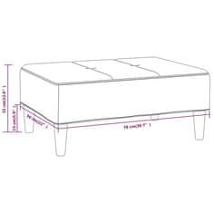 Vidaxl Stolček za noge temno rjav 78x56x32 cm blago