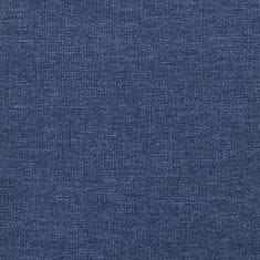 Greatstore Podnožje, modro, 78x56x32 cm, oblazinjeno s tkanino