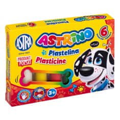 Astra ASTRINO Šolski plastelin 6 barv, 303221001