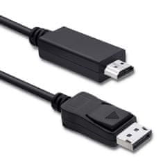 Qoltec displayport v1.1 male | hdmi male | 4k | 1m