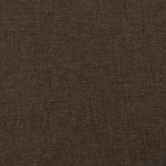 Vidaxl Podnožje, temno rjave barve, 78x56x32 cm, oblazinjeno s tkanino