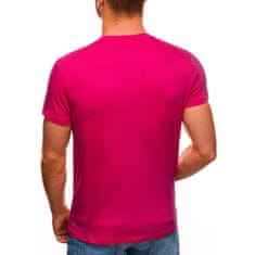 Edoti Moška gladka majica DOUG temno roza MDN14652 XXL