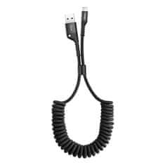 BASEUS Baseus Vzmetni kabel Lightning 1 m 2A (črn)