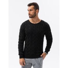 OMBRE Moški pulover FRANK black MDN23791 XXL