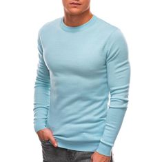 Edoti Moški pulover KAY svetlo modre barve MDN23839 S