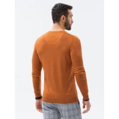 OMBRE Moški pulover DARIEL brown MDN23852 XXL