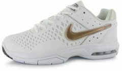 Nike - Zrak Kletka Prednost Dame Tenis Čevlji – Bela/bronasta - 7