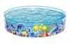 Otroški bazen s trdno steno 183x38 cm morje