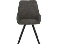 Danish Style Jedilni stol Salem (SET 2), mikrovlakna, antracit