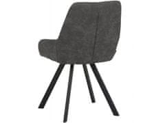Danish Style Jedilni stol Salem (SET 2), mikrovlakna, antracit