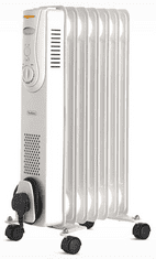 VonHaus oljni radiator, 7 reber, 1500 W, bel (2514046) - odprta embalaža