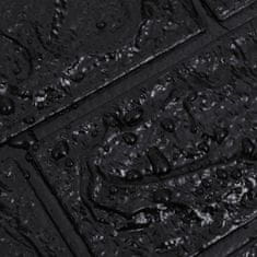 Vidaxl 3D tapete opeke samolepilne 10 kosov črne