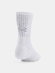 Under Armour Nogavice UA 3-Maker 3pk Mid-Crew-WHT M