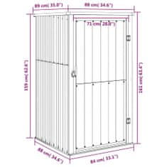 Vidaxl Vrtna lopa, antracit, 88x89x161 cm, pocinkano jeklo