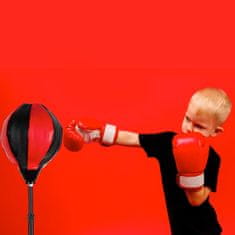 Northix Boksarska žoga z boksarskimi rokavicami za otroke 