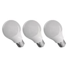 Emos True Light LED žarnica, 7,2 W, E27, topla bela, 3 kosi