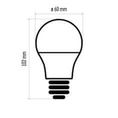 Emos True Light LED žarnica, 7,2 W, E27, topla bela, 3 kosi