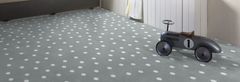 eoshop Otroška preproga Polka dot siva (Varianta: Okrogel premer 100 cm)