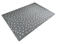 eoshop Otroška preproga Polka dot siva (Varianta: Okrogel premer 100 cm)