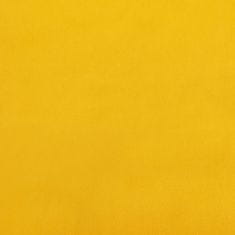 Greatstore Podnožje, rumeno, 78x56x32 cm, oblazinjeno v žametu