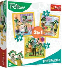 Trefl Puzzle ici - Biti skupaj je fino 3v1 (20,36,50 kosov)