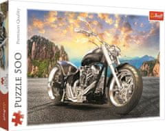 Trefl Črno motorno kolo Puzzle / 500 kosov