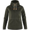 Övik Fleece Hoodie W, temno zelena, xs