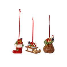 Villeroy & Boch Komplet božičnih okraskov NOSTALGIC ORNAMENTS Gifts 3 kom