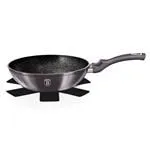 Berlingerhaus Ponev WOK z marmornato površino 28 cm Carbon PRO Line BH-6900