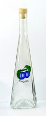 Steklena steklenica 500ml JEHLAN z zamaškom ŠVESTKA