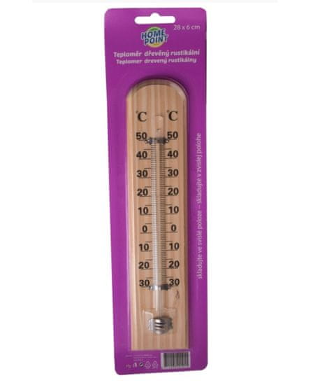 Home Line Sobni/notranji termometer les 28x6cm rustikalni