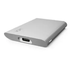 LaCie SSD zunanji prenosni 2,5-palčni disk 500 GB - USB 3.1 Gen 2 tipa C, srebrn
