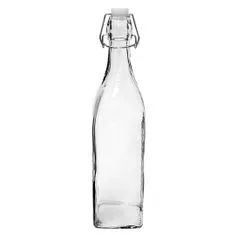 Steklenica steklo snap pokrovček 500ml kvadratni BOTTLE
