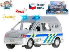 Kids Globe Otroški globus prometna policija 14 cm kovinski reverz na baterije češki dizajn svetloba in zvok