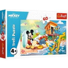 Trefl Puzzle Miki Miška na plaži / 60 kosov