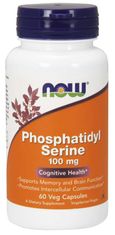 NOW Foods Fosfatidil serin (fosfatidilserin), 100 mg, 60 zeliščnih kapsul