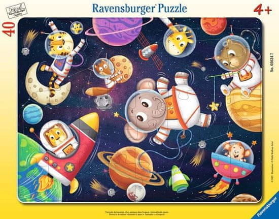 Ravensburger Puzzle Živali v vesolju 40 kosov