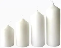 Adventna sveča bela 4 velikosti, premer 4 cm