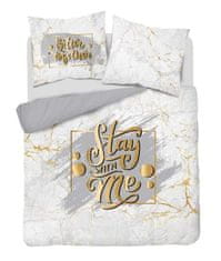 Detexpol Francosko posteljno perilo Stay With Me Cotton, 220/200, 2x70/80 cm