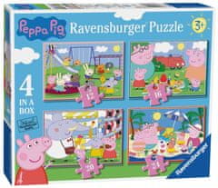 Ravensburger Peppa Pig Puzzle: Fun Days 4v1 (12,16,20,24 kosov)