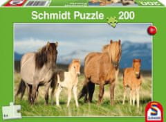 Schmidt Puzzle Družina konjev 200 kosov