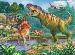 Ravensburger Puzzle Prehistoric Dinosaur World XXL 100 kosov + pobarvanka