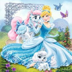 Ravensburger Puzzle Disneyjeve princese in njihove živali 3x49 kosov