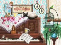 Ravensburger Puzzle Mačka na klavirju XL 750 kosov